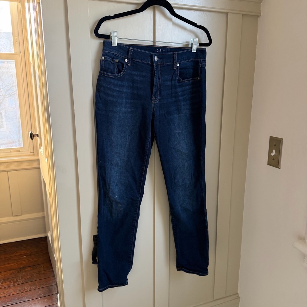GAP girlfriend jeans dark wash